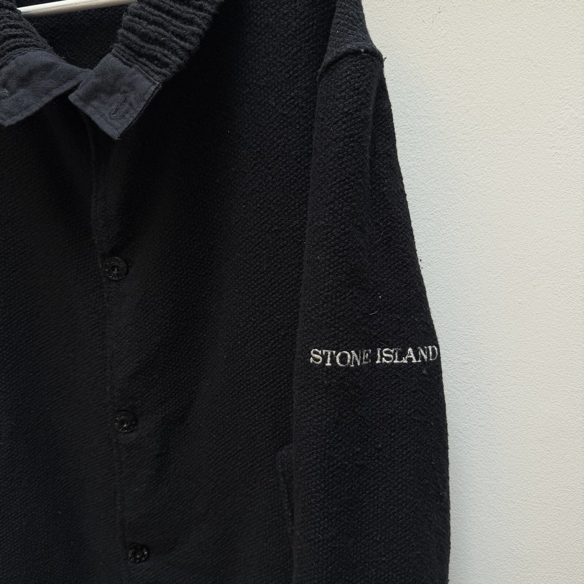 Stone Island Heavy Knit Jumper (XL) | Extra Large, Black