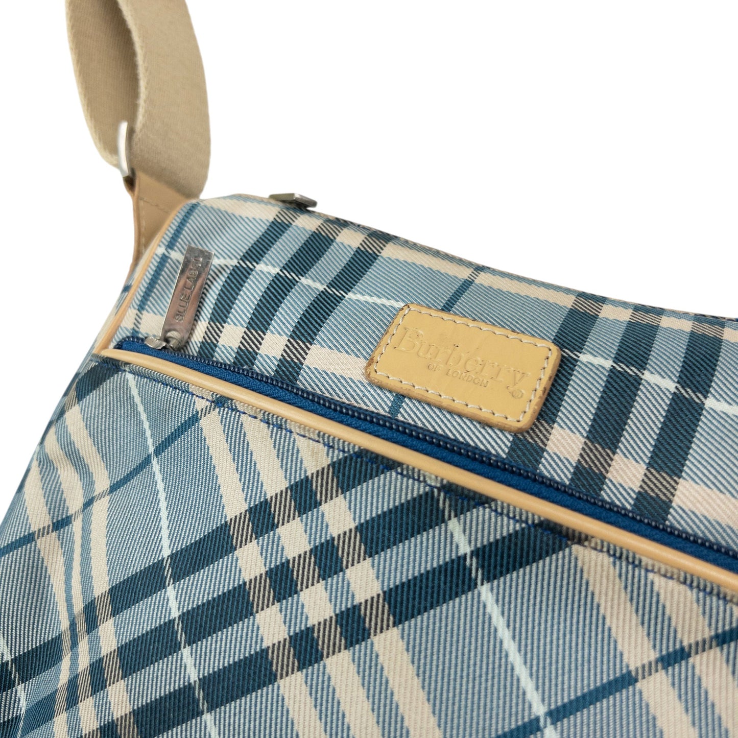 Vintage 2000s Burberry Blue Label Nova Check Crossbody Bag | O/S, Beige