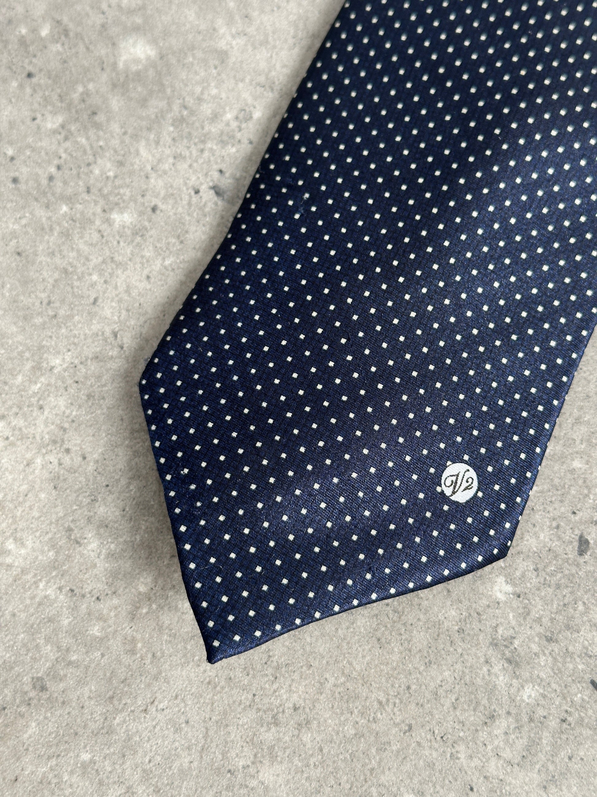 Versace Classic V2 1990s Pure Silk Logo Tie