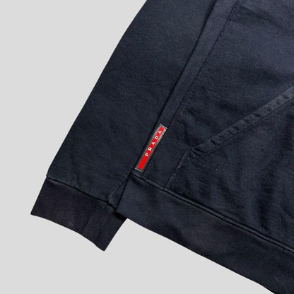 Prada Milano 2018 Red Tab Pullover Hoodie - M