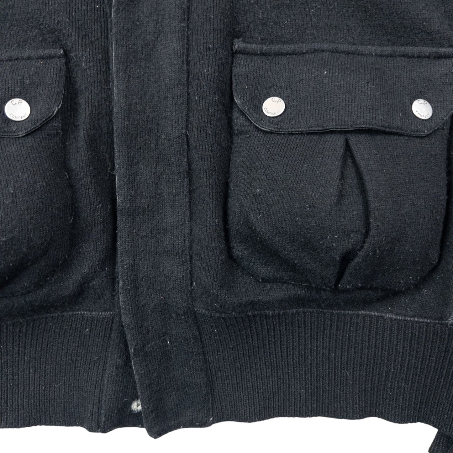 Vintage 2008 CP Company Multi Pocket Wool Jacket Size M | Medium, Black