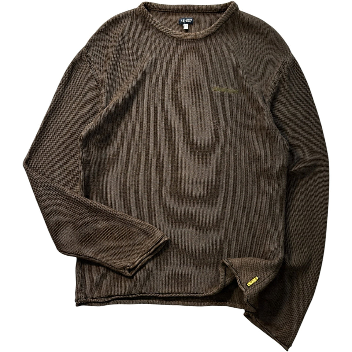 Armani Jeans 00’s Heavy Cotton Knit Jumper XL | XL, Multicoloured
