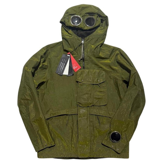 CP Company P.Ri.S.M La Mille Goggle Jacket | Medium, Olive Green