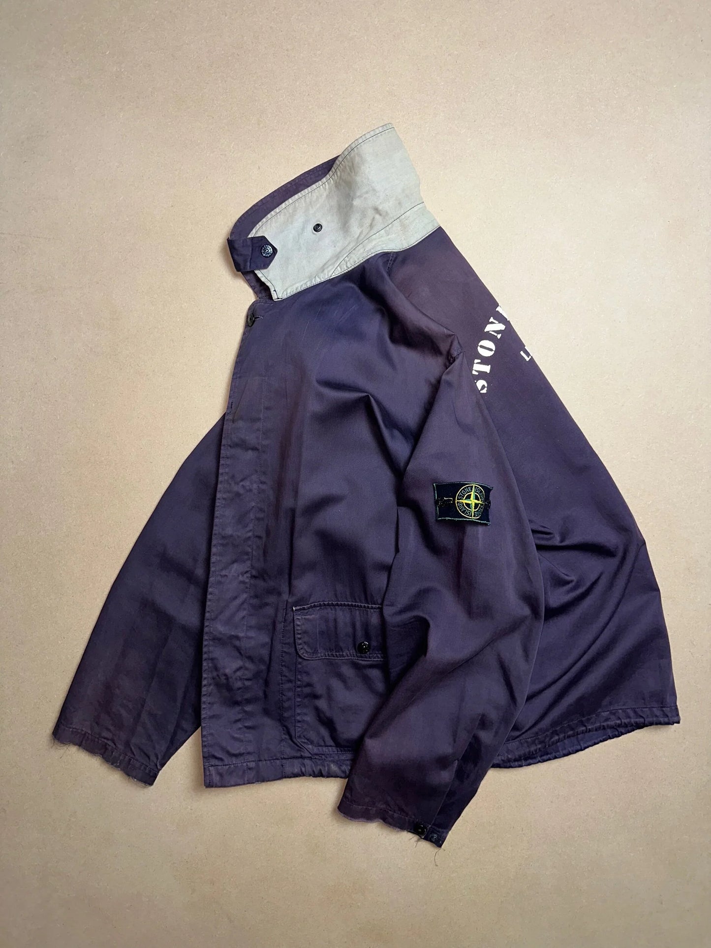 S/S 1993 Midnight Blue Raso Gommato Life Safer Blouson Jacket
