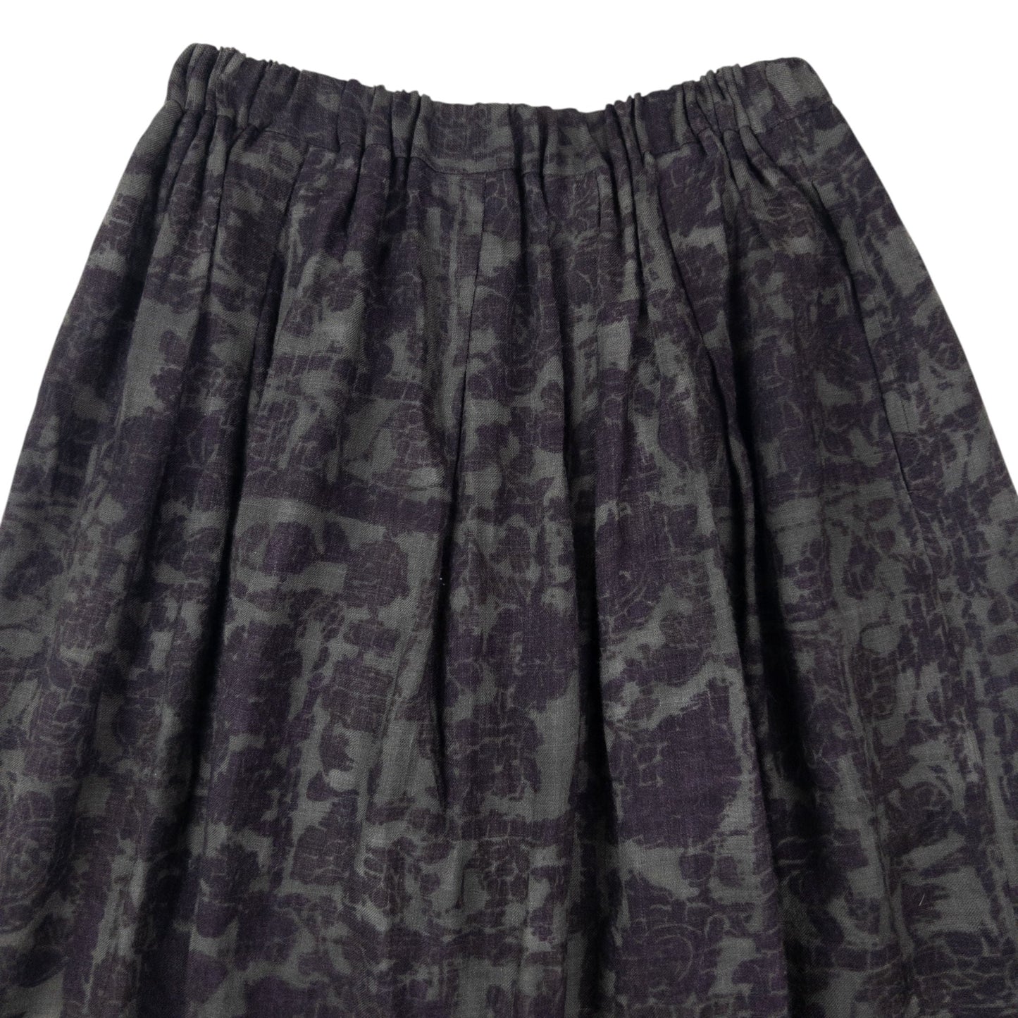 Vintage 90s Plantation By Issey Miyake Pattern Skirt Womens Size XL | XL, Grey
