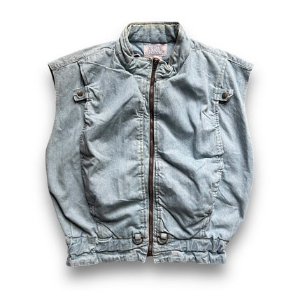 80's Marithe Francois Girbaud Denim Life Preserver Vest (L) | Default Title, Blue