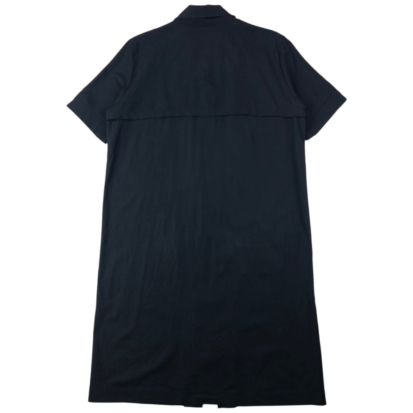 Vintage 2000s Yohji Yamamoto Lightweight Wool Dress Womens Size L | Large, Black
