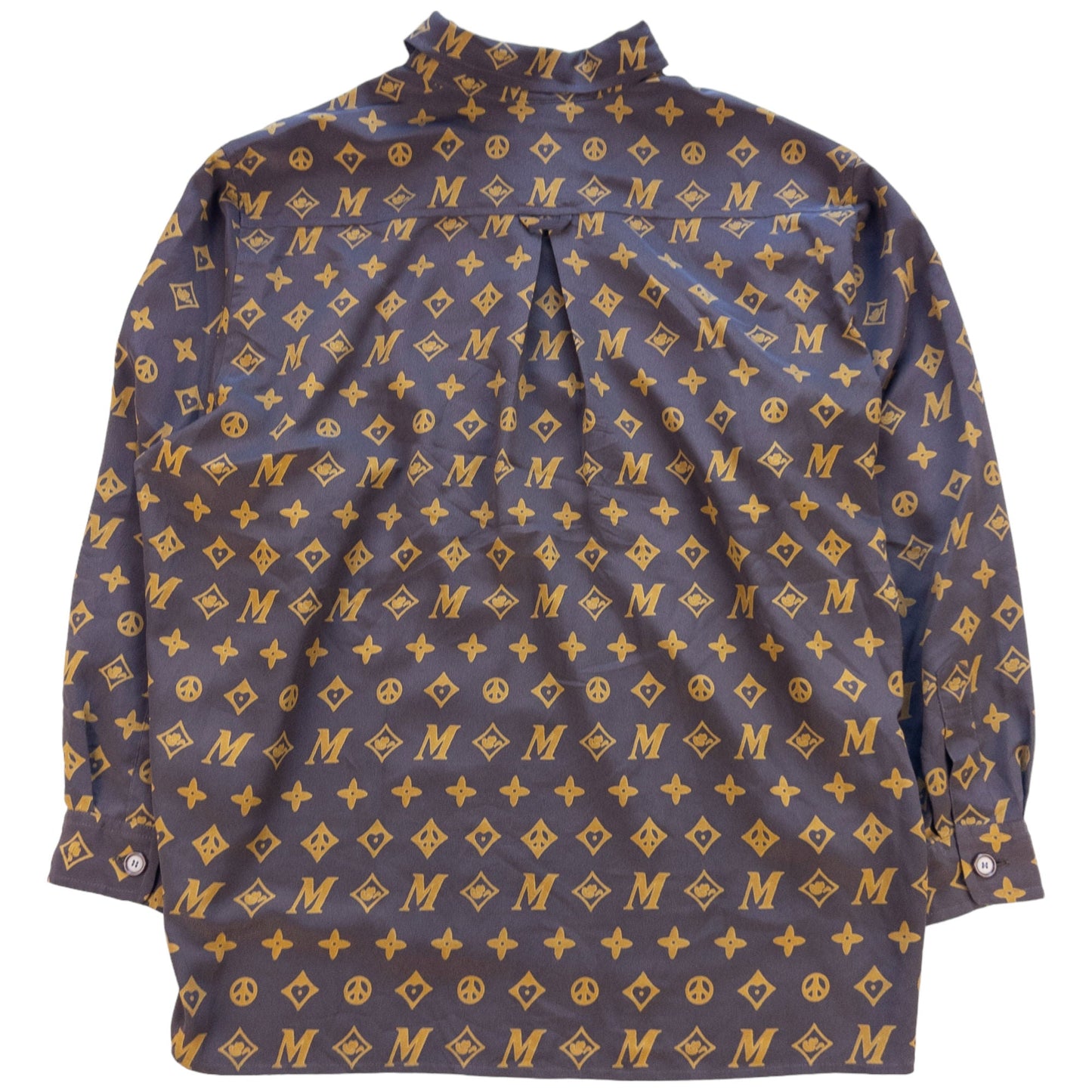 Vintage Moschino Louis Vuitton RIP Button Up Shirt Size M