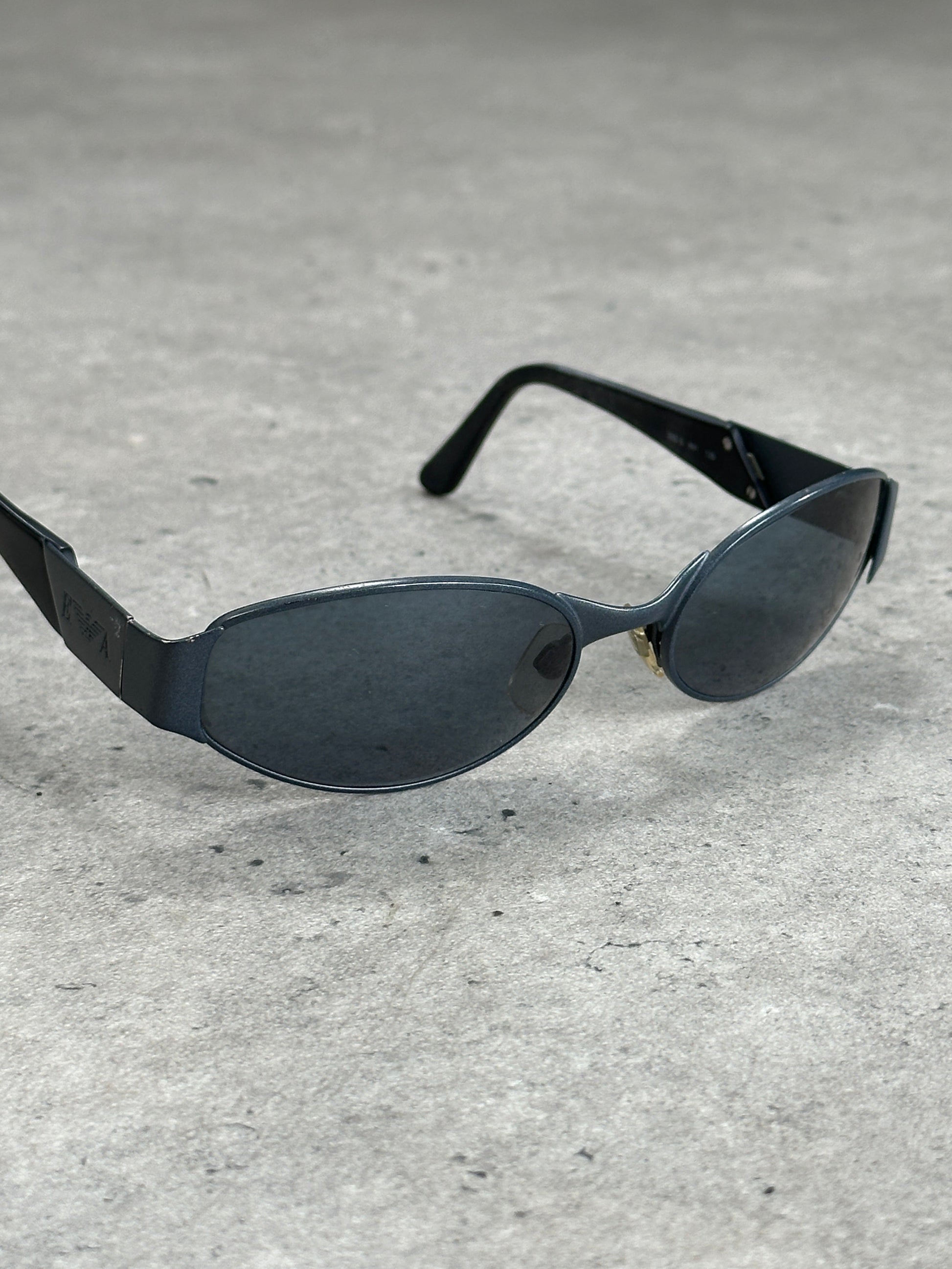 Emporio Armani 1990s Oval Logo Sunglasses