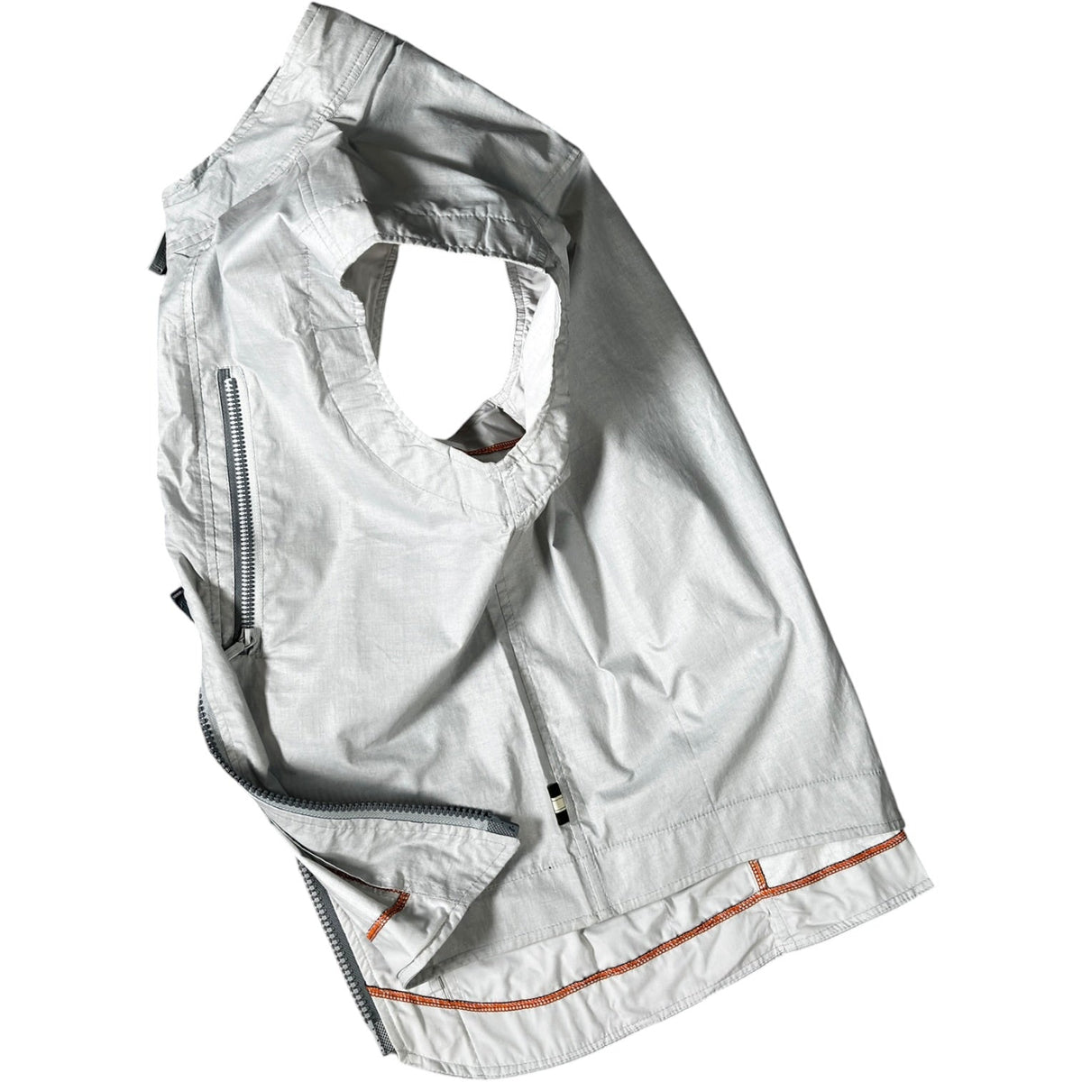 Maharishi 1999 Asymmetric Water Repellent Vest Jacket L | Large, Grey