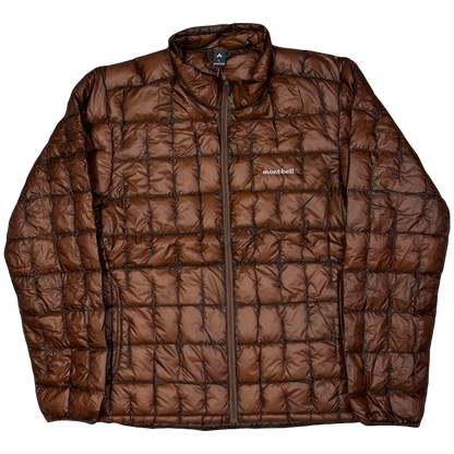 Montbell Plasma 1000 Alpine Down Parka Puffer Jacket In Brown ( L )