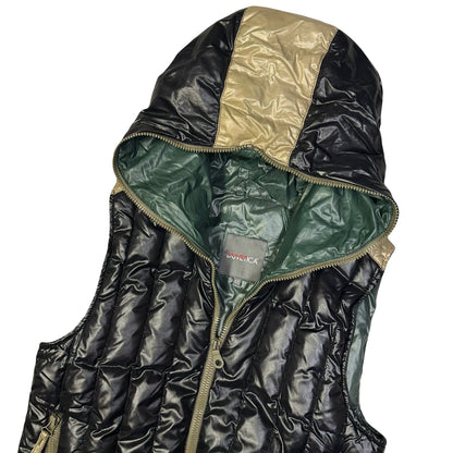 Duvetica Hooded Puffer Gilet In Black (S) | Small, Black