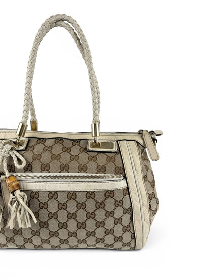 Vintage 90s Gucci GG Monogram Bella Handbag | O/S, Multicoloured