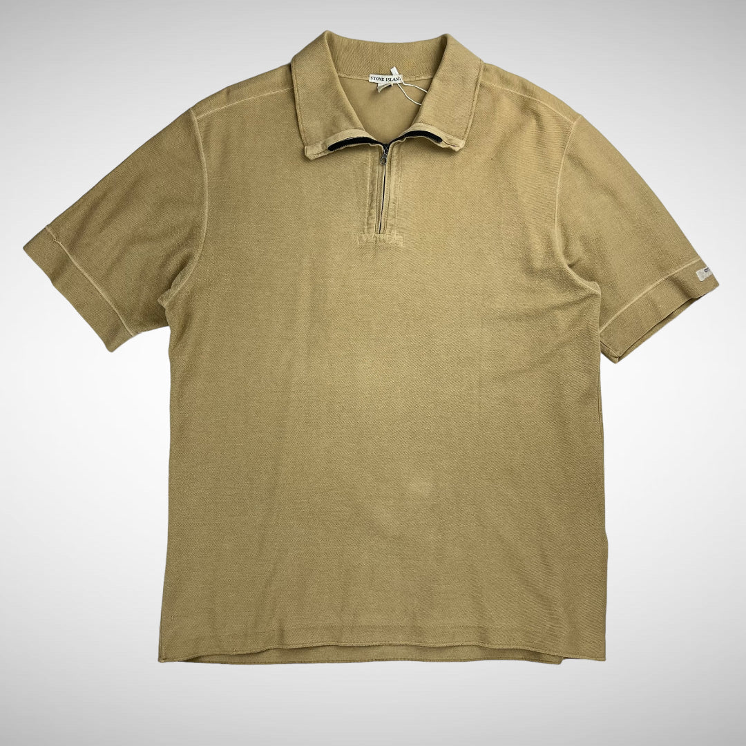 Stone Island 1/4 Zip Polo Shirt (SS2001)