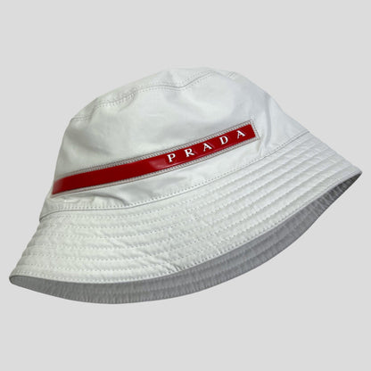 Prada FW19 Linea Rossa Technical Bucket Hat - M/L