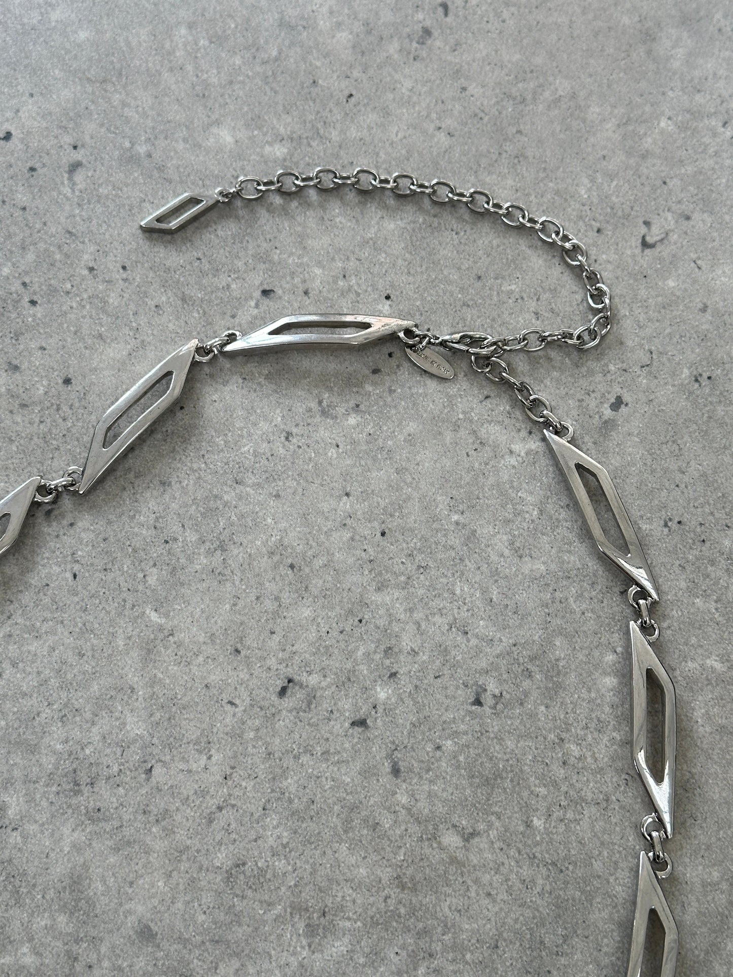 Italian Vintage Metal Chain Belt - W30-34