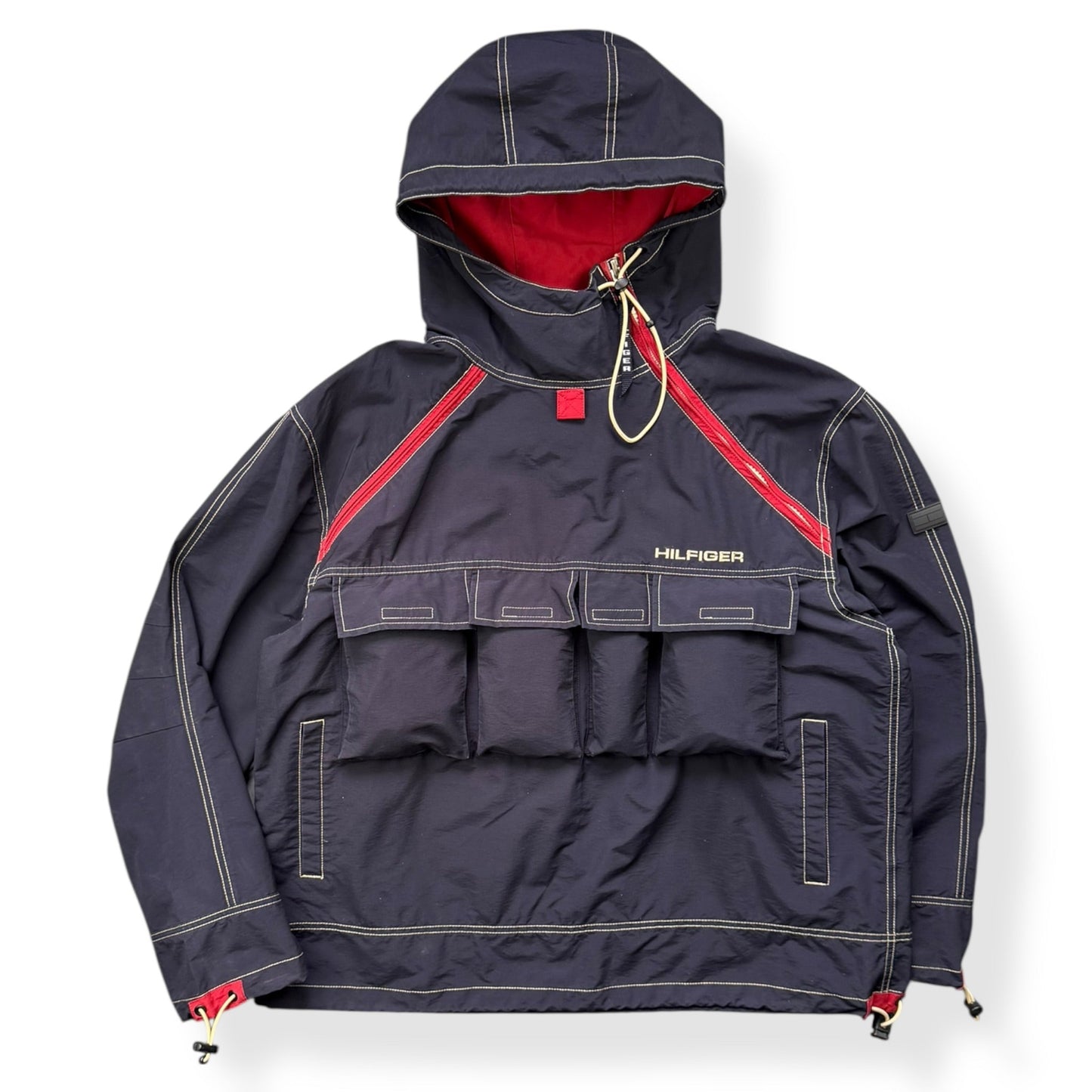 2000's Tommy Hilfiger Asymmetric Cargo Pocket Jacket (L) | Default Title, Multicoloured