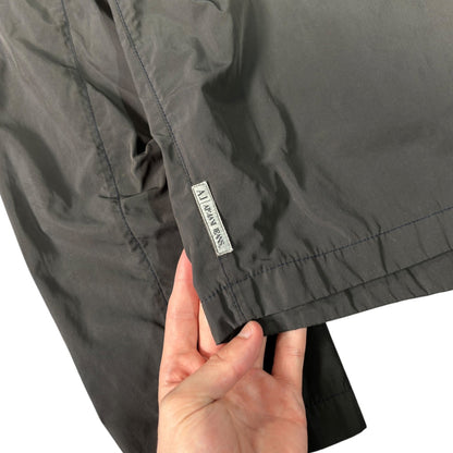 Armani Jeans 00's Dark Grey Cropped Multipocket Jacket XL | XL, Grey