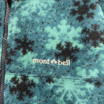 Montbell Snowflake Christmas Fleece, Size Medium | Medium, Turquoise
