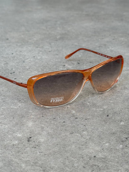 Gianfranco Ferre 1990s Gradient Shield Sunglasses