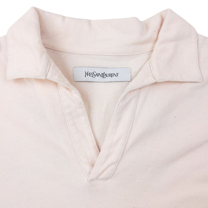 Vintage 2000s YSL Yves Saint Laurent By Tom Ford Long Sleeve Polo Shirt Size M | Medium, Pink