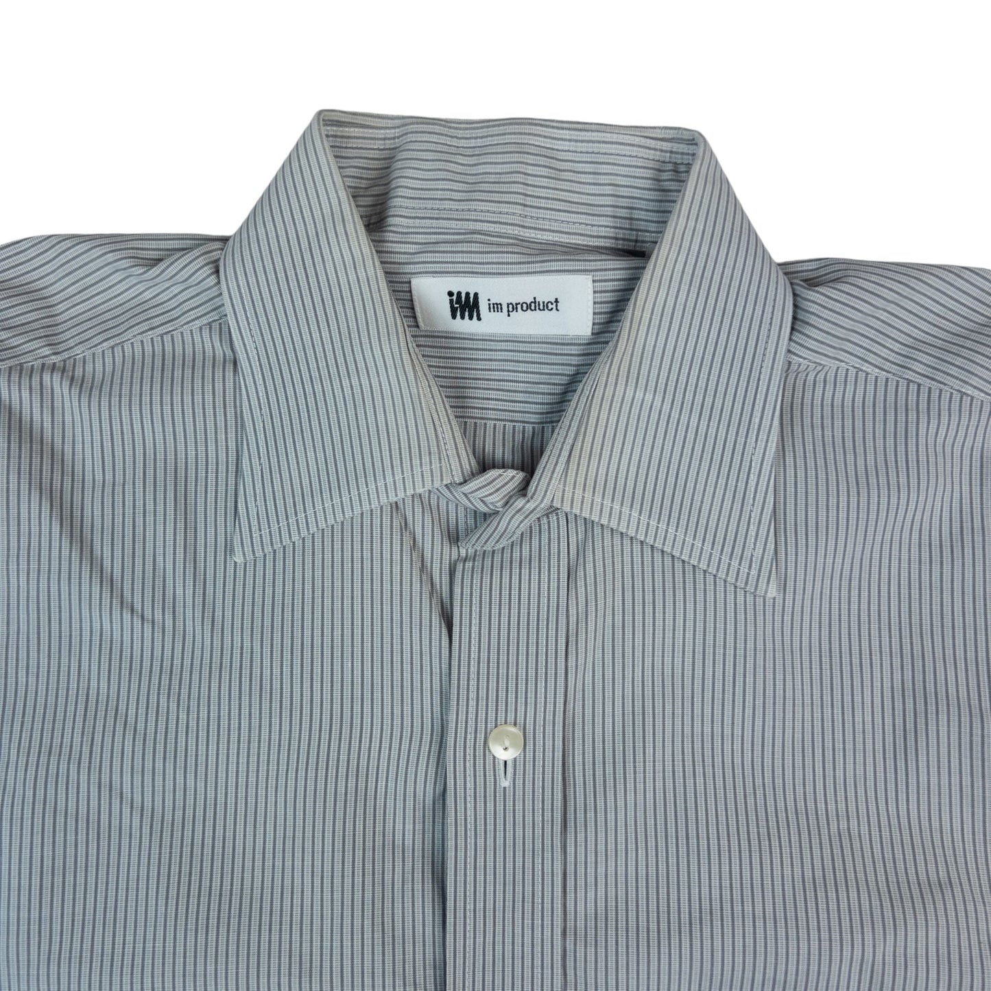 Vintage Issey Miyake Striped Long Sleeve Button Up Shirt Size L