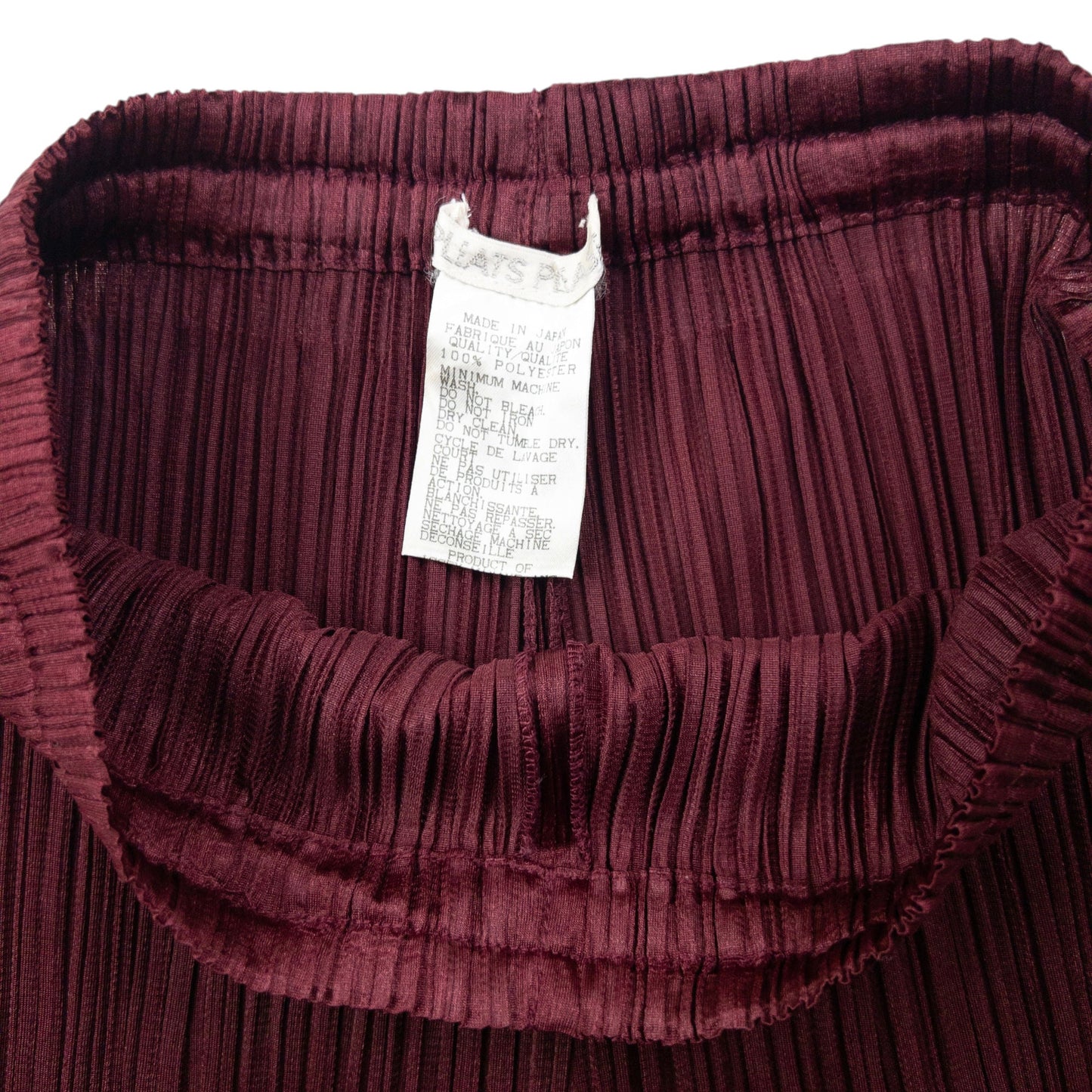 Vintage 90s Pleats Please By Issey Miyake Pleated Trousers Womens Size M | Medium, Burgundy