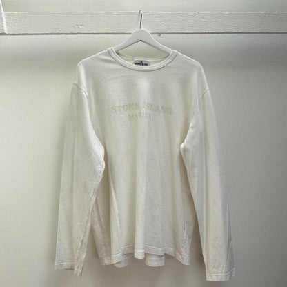 2013 Stone Island Glow in The Dark Long Sleeve T-shirt (XXL) | XXL, White