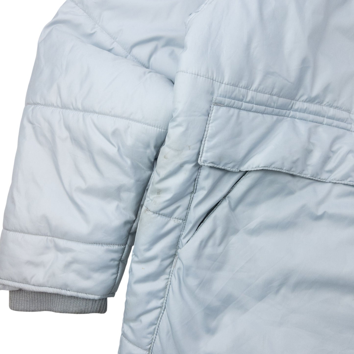 Vintage YSL Yves Saint Laurent Zip Up Puffer Jacket Size XL | XL, Grey