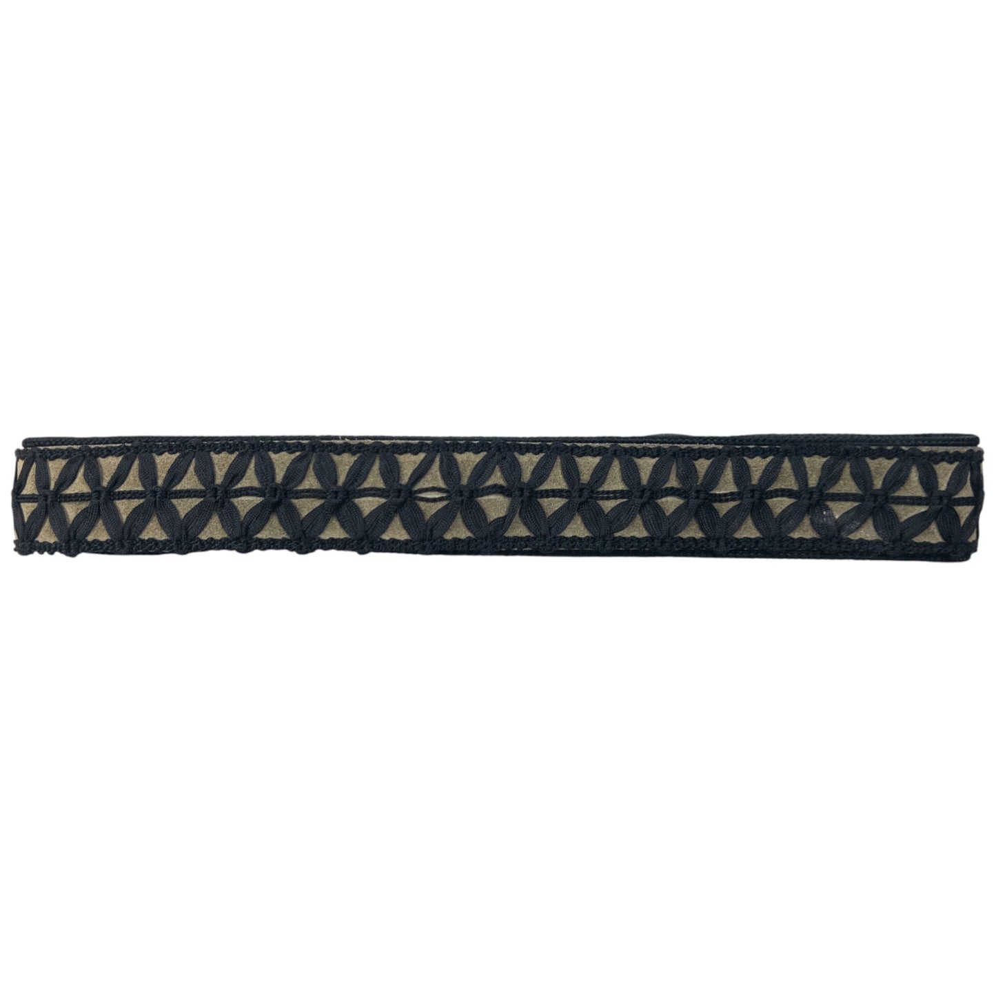 Vintage 80s Saint Laurent Braided Belt Size W26 | O/S, Black