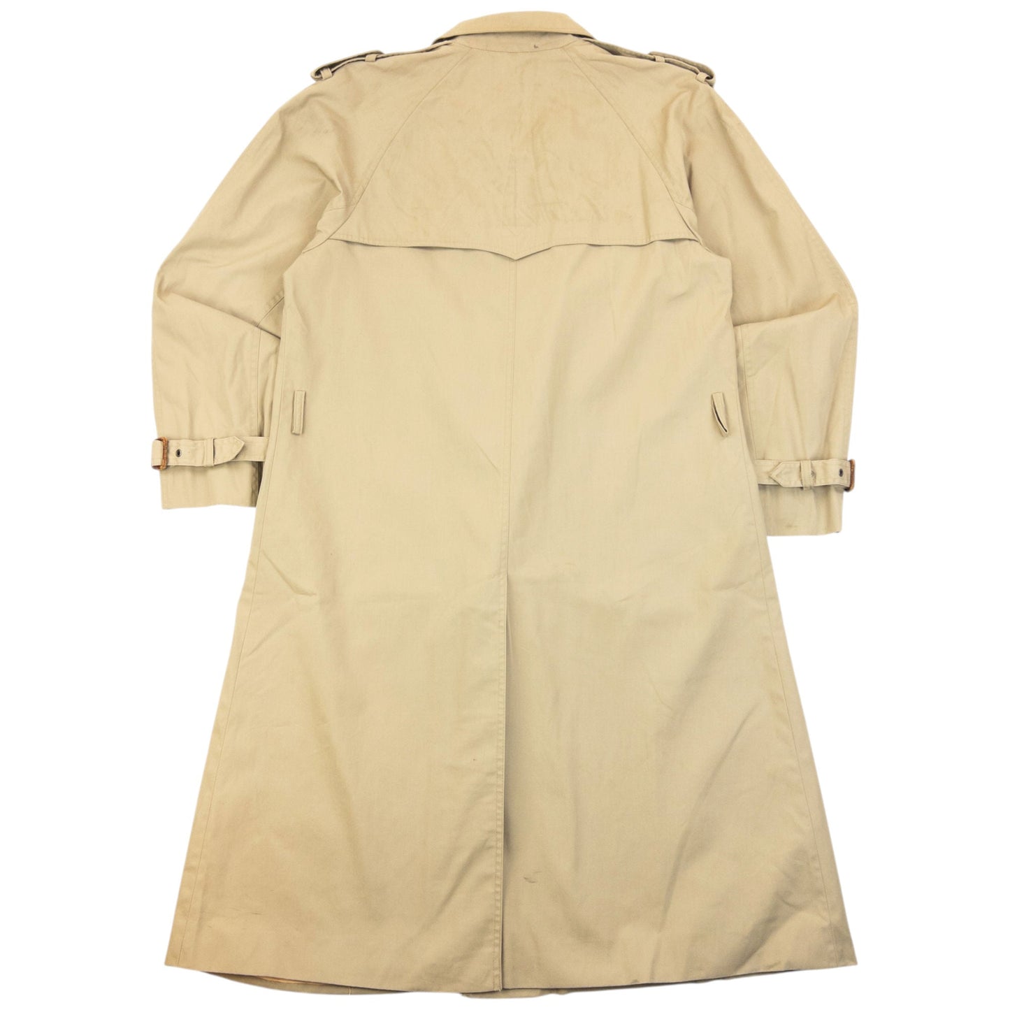 Vintage 80s YSL Yves Saint Laurent Trench Jacket Size L | Large, Beige