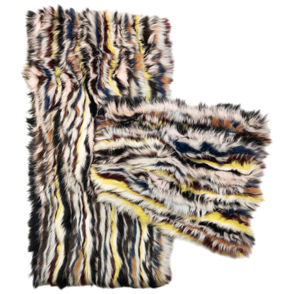 Vintage Armani Jeans Fur Scarf