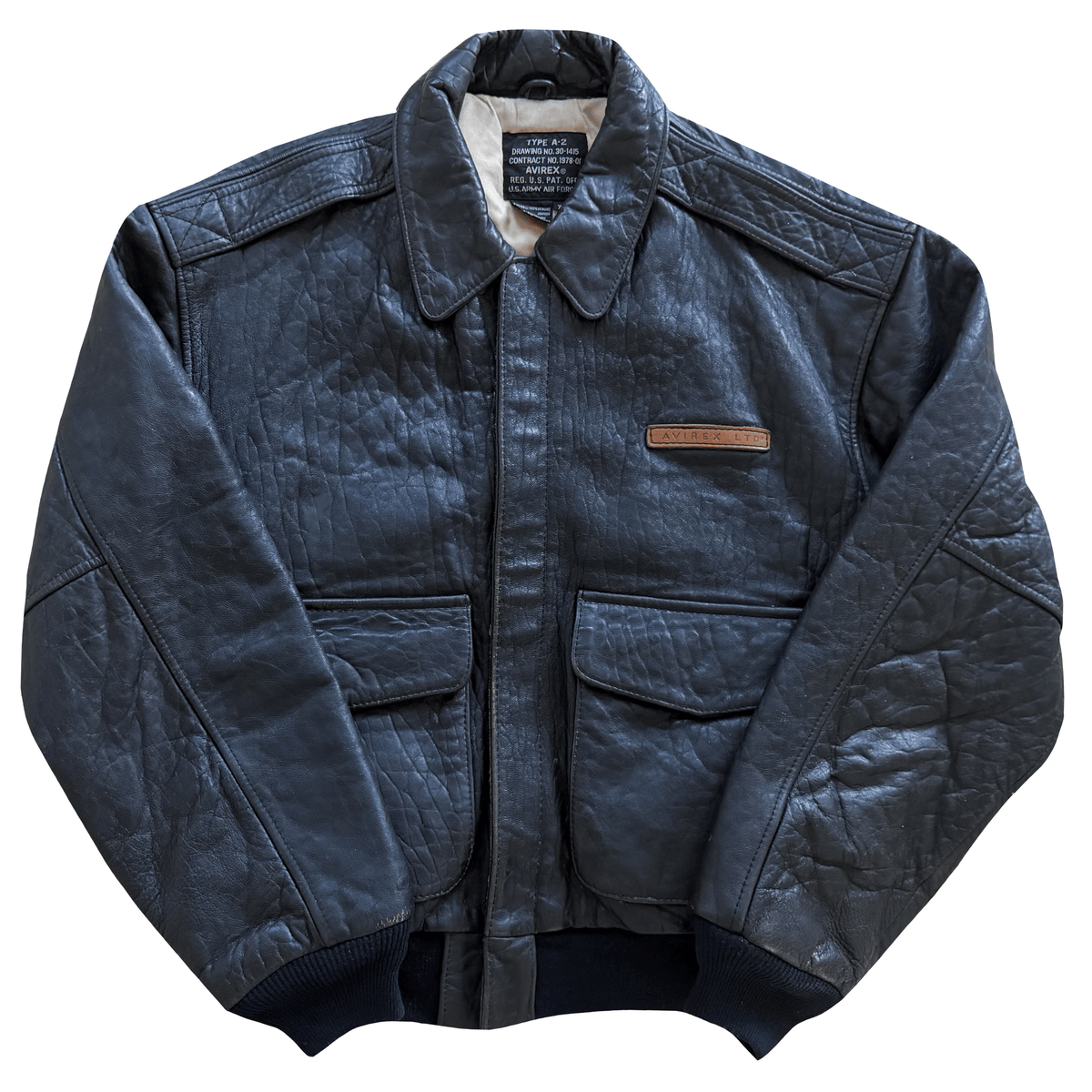 Avirex 'Honolulu Lu-Lu' 90's A2 Leather Flight Jacket - XS | XS / S, Red
