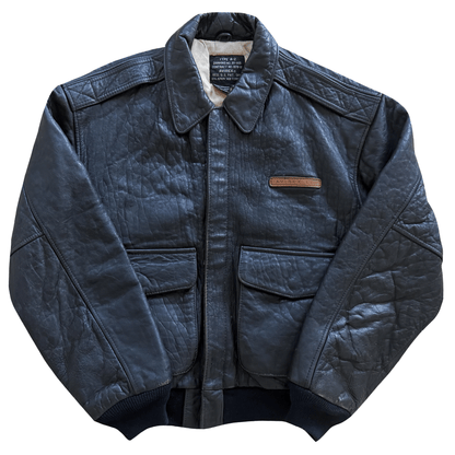 Avirex 'Honolulu Lu-Lu' 90's A2 Leather Flight Jacket - XS | XS / S, Red