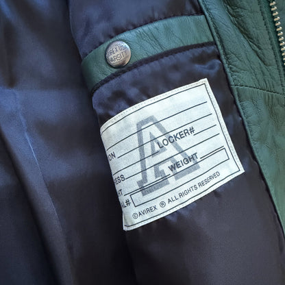 Avirex USA 'Icon' Leather Varsity Jacket - XL
