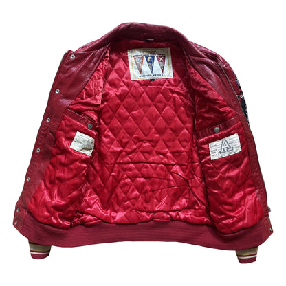 Avirex New York Lions Leather Varsity Jacket - M