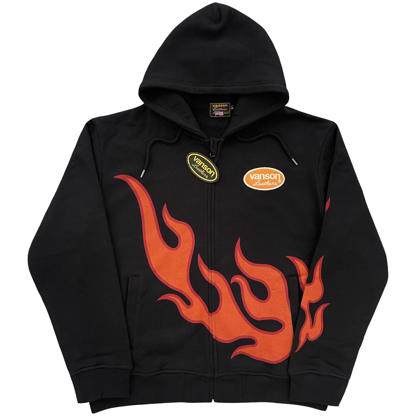 Vanson Leathers Flame Hoodie - Known Source