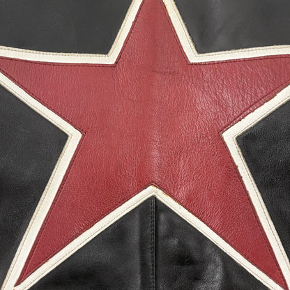 Vanson Leathers One Star Motorcycle Racer Jacket - S | Small, Red