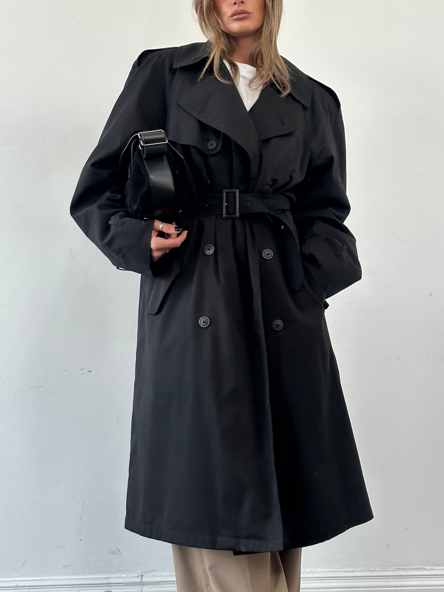 Yves Saint Laurent Cotton Belted Trench Coat - XXL