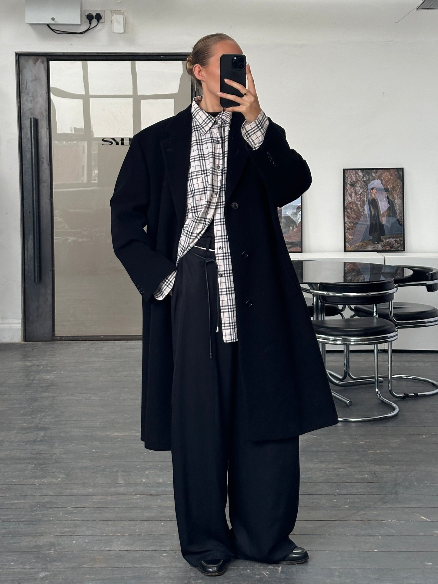 Vintage 1990s Wool Single Breasted Coat - XL