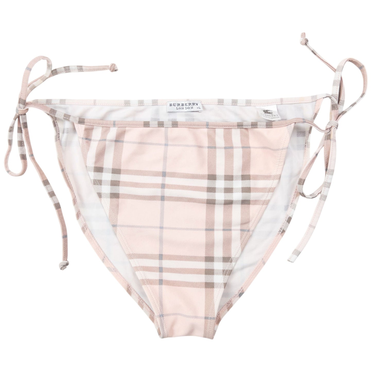 Vintage 2000s Burberry Nova Check Bikini Set Womens Size XL | XL, Beige