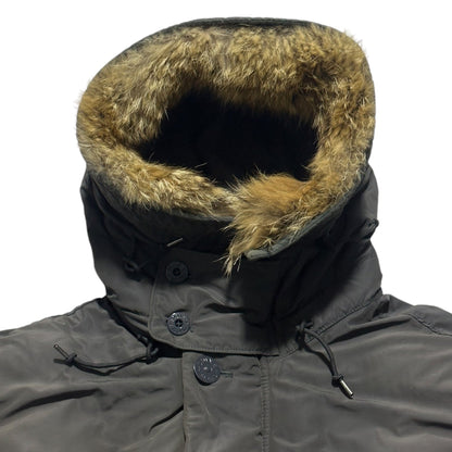 Stone Island Micro Reps Down Parka Jacket with Removable Fur Hood