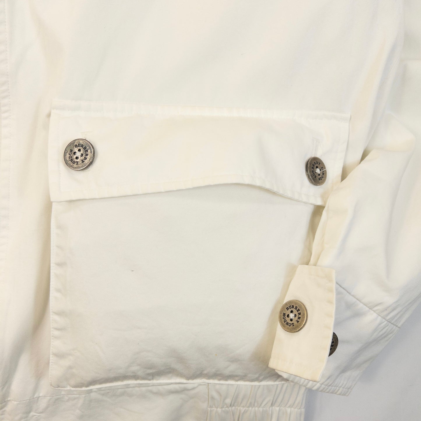 Vintage 2000s Burberry Zip Up Jacket Size M | Medium, White