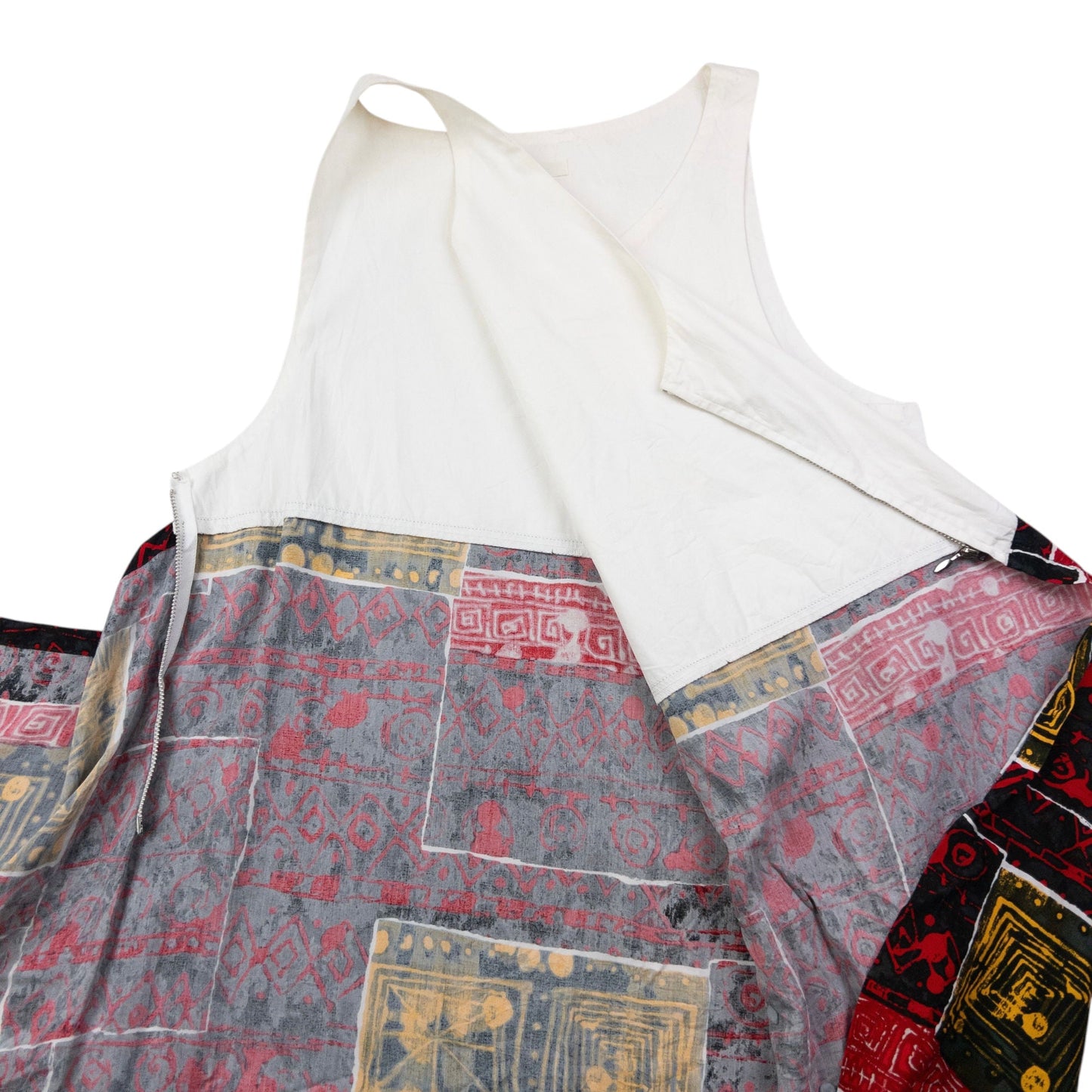 Vintage Issey Miyake Pattern Wrap Dress Womens Size M