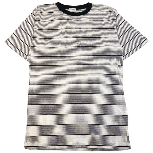 Vintage 80s YSL Yves Saint Laurent Striped T Shirt Size S | Small, Black