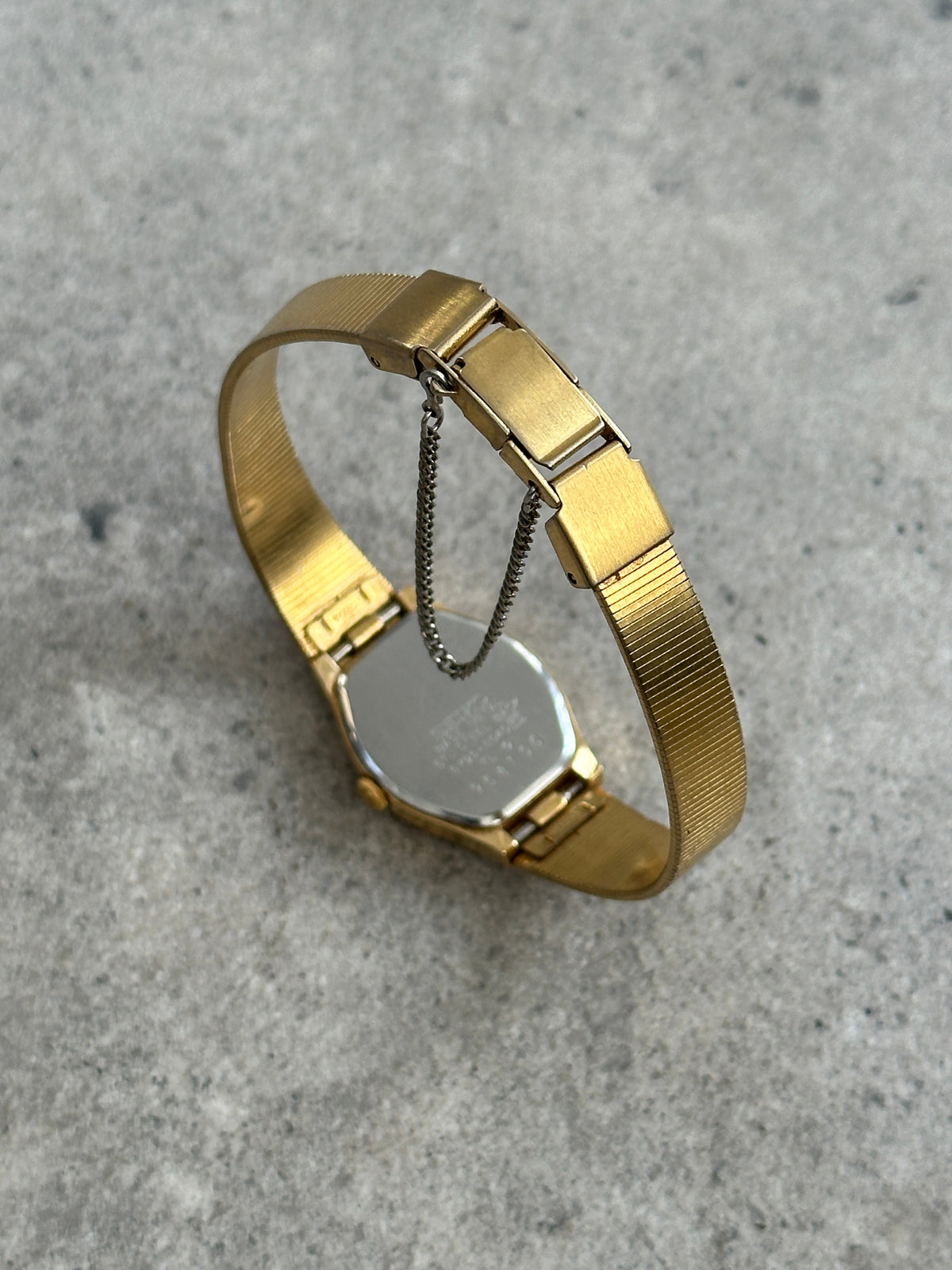 Seiko 1990s Gold Tone Integrated Bracelet Quartz Watch