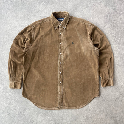 Ralph Lauren 1990s heavyweight cord overshirt (XL)