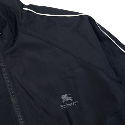 Vintage 90s Burberry Embroidered Zip Up Jacket Size XL | XL, Navy