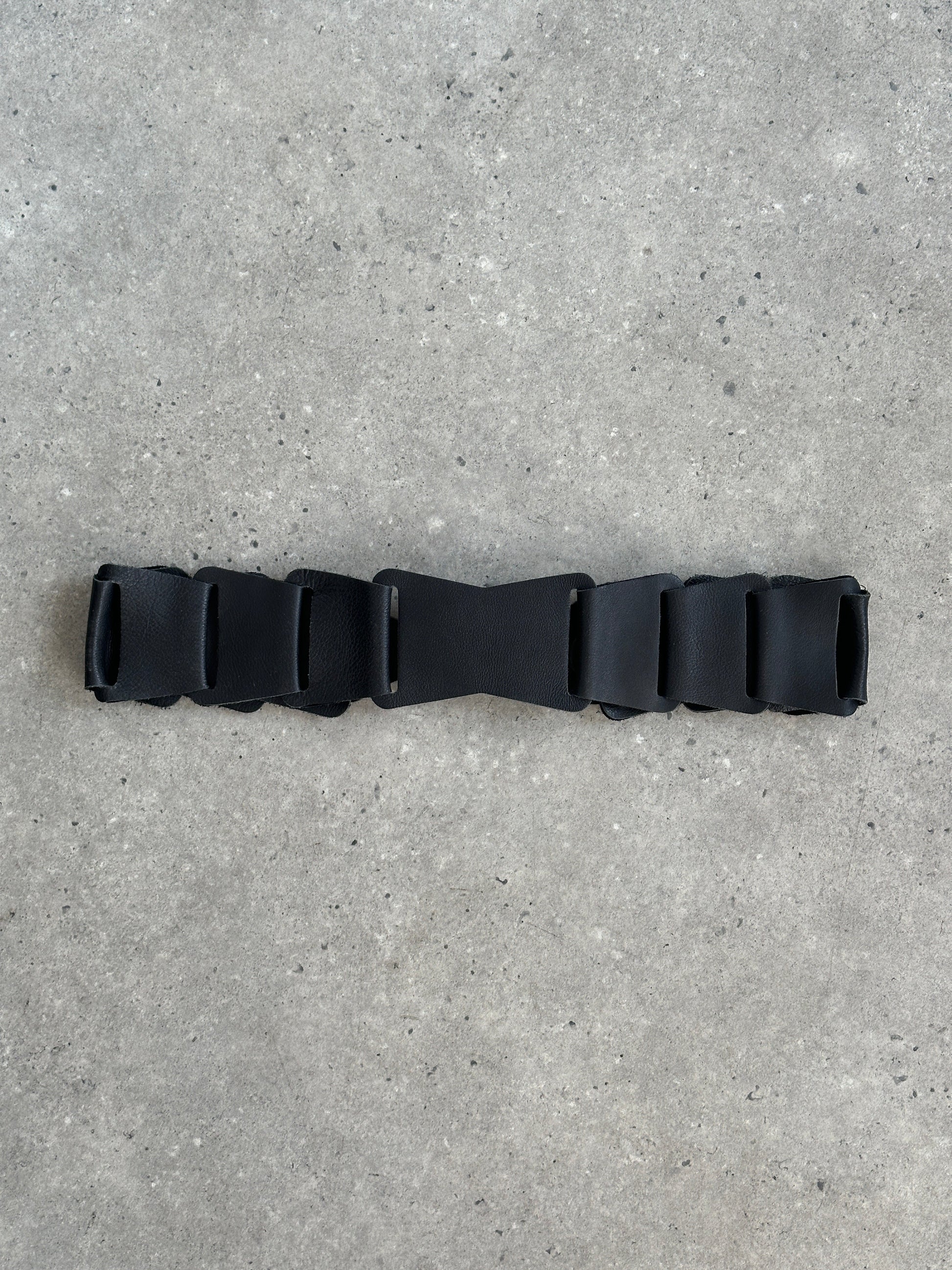 Vintage 2000s Leather Chunky Belt - W34-36