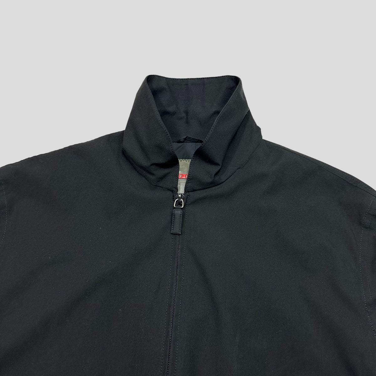 Prada Sport FW99 Prototype Goretex Mock Neck Harrington Jacket - IT48 (L) | Large, Black
